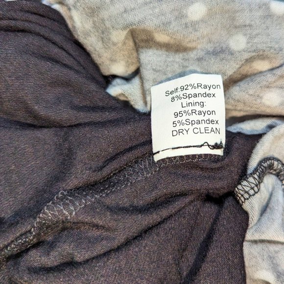 Anthro XS NWT Black & White Polka Dot Lined Stretch Halter Tank Top Mini Dress - Picture 10 of 11